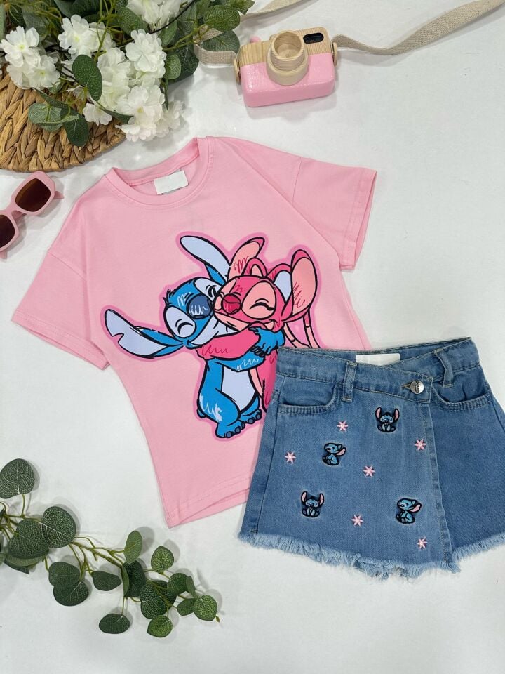 KIZ ÇOCUK ŞORTLU TAKIM