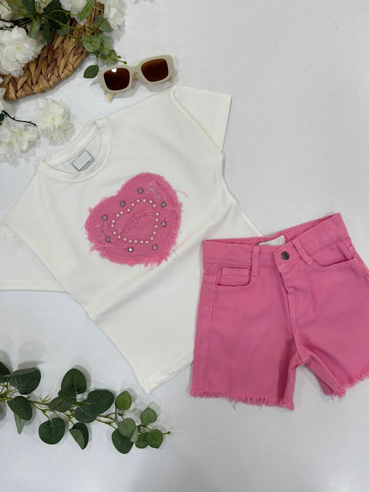 KIZ ÇOCUK ŞORTLU TAKIM