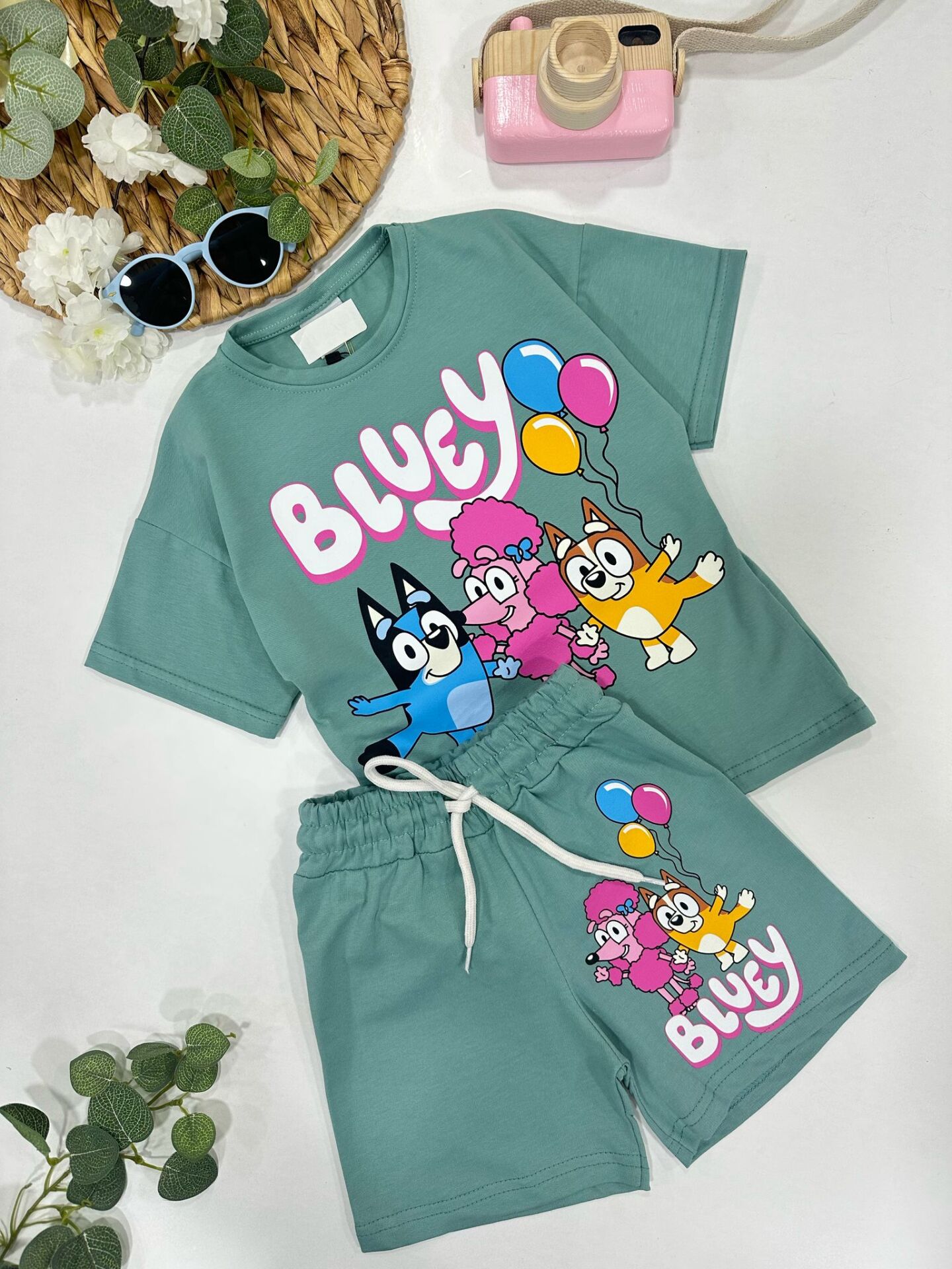 KIZ ÇOCUK ŞORTLU TAKIM