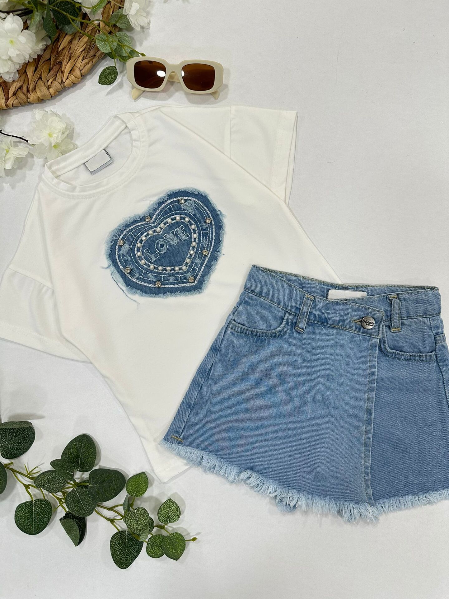 KIZ ÇOCUK ŞORTLU TAKIM