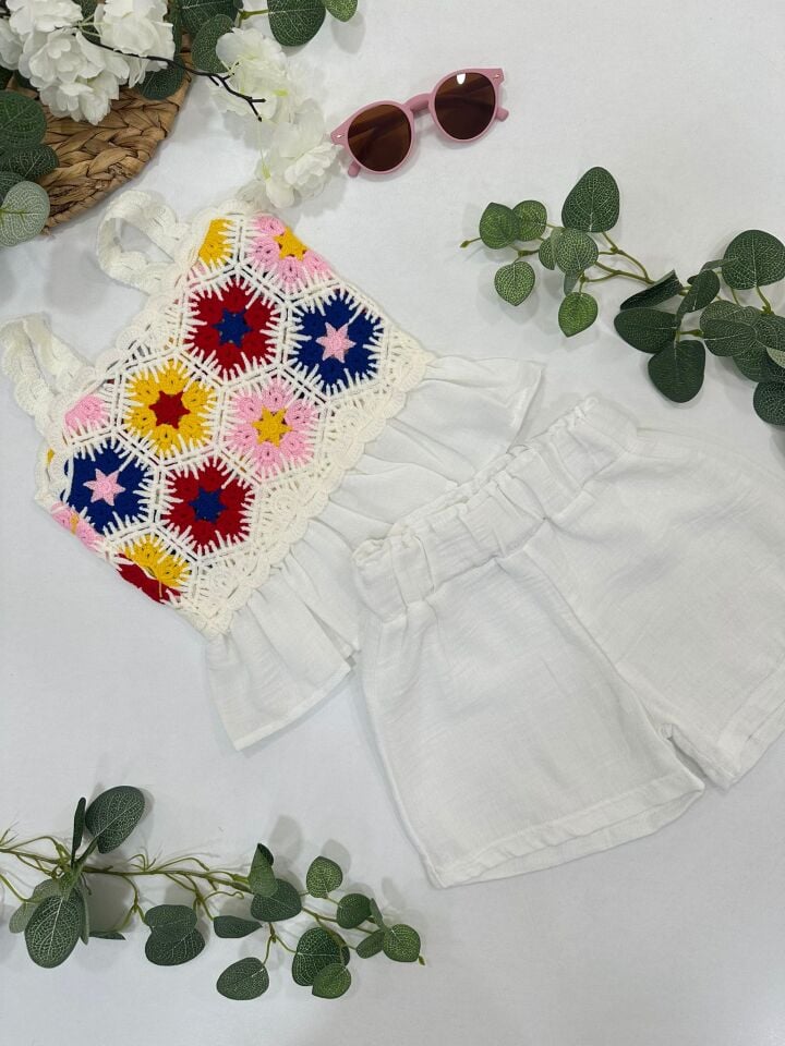 KIZ ÇOCUK ŞORTLU TAKIM