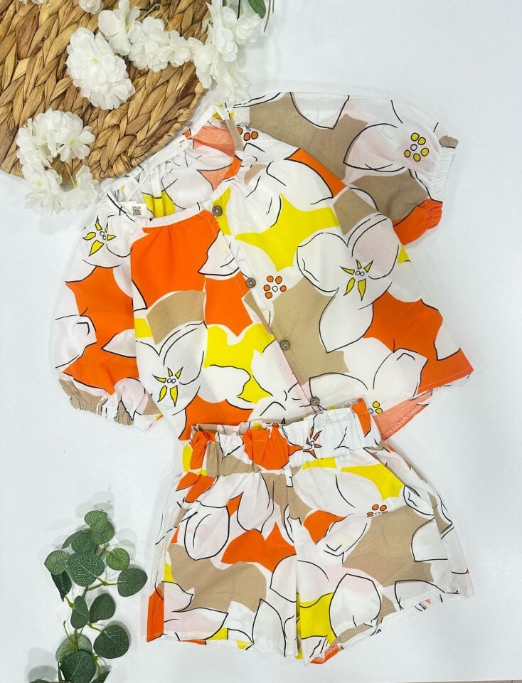 KIZ ÇOCUK ŞORTLU TAKIM