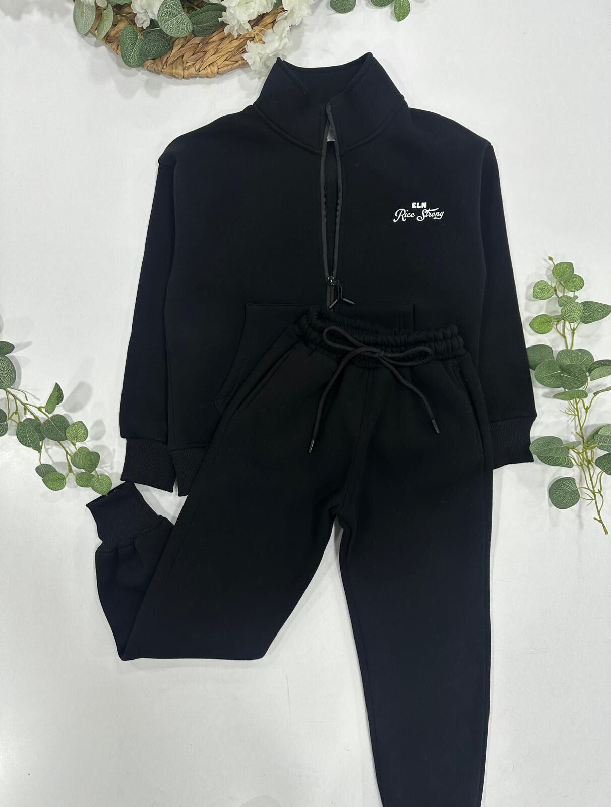 UNISEX FERMUARLI EŞOFMAN TAKIMI