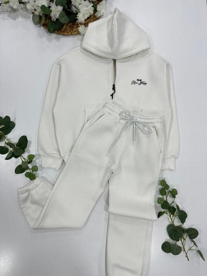 UNISEX FERMUARLI KAPÜŞONLU EŞOFMAN TAKIMI