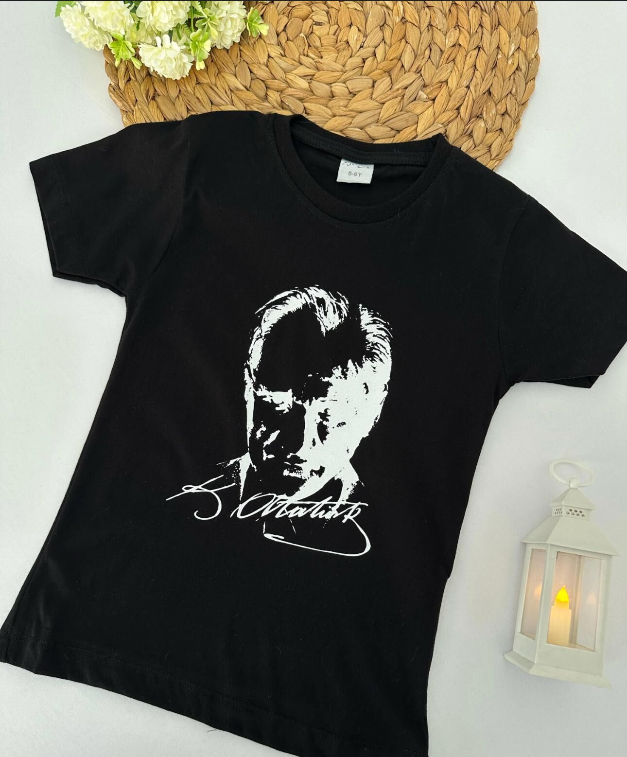 ÇOCUKLAR İÇİN MUSTAFA KEMAL ATATÜRK BASKILI T-SHIRT